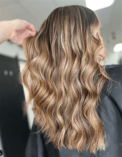 balayage caramel haarfarbe